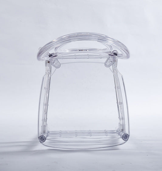 Dining Chair, Plastic Seat, Welding Chair (Set of 4) - Transparent
