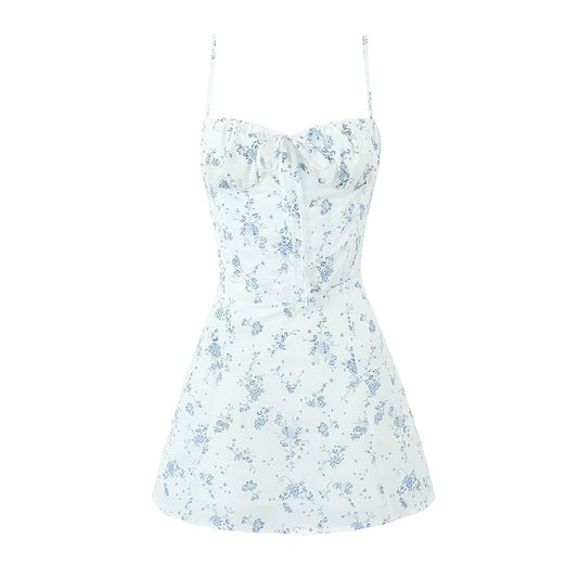 Summer Boning Corset Strap Sling Dress Backless Sexy Dress