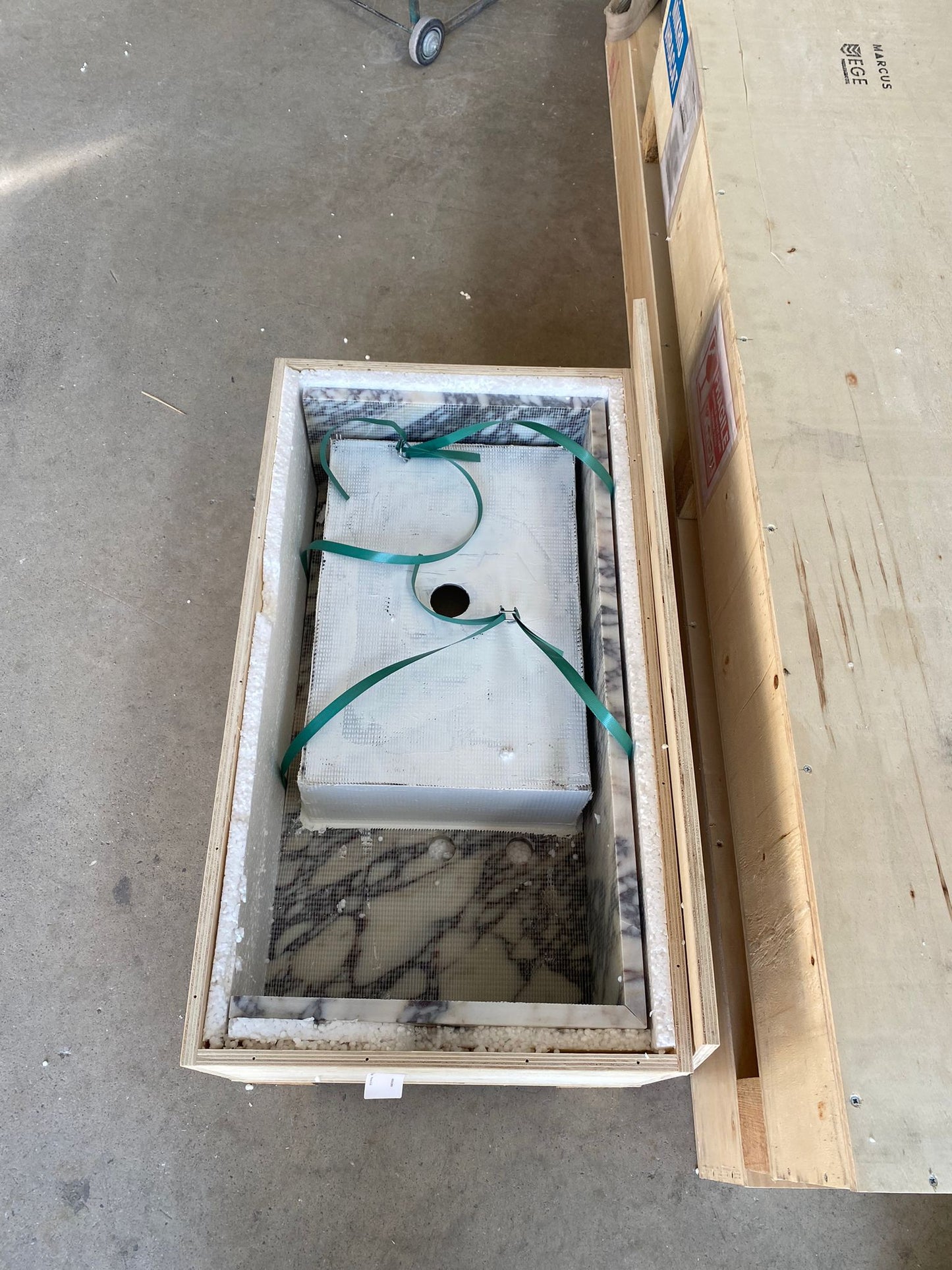 Calacatta Viola Premium Natural Marble Handcrafted Bathroom Sink