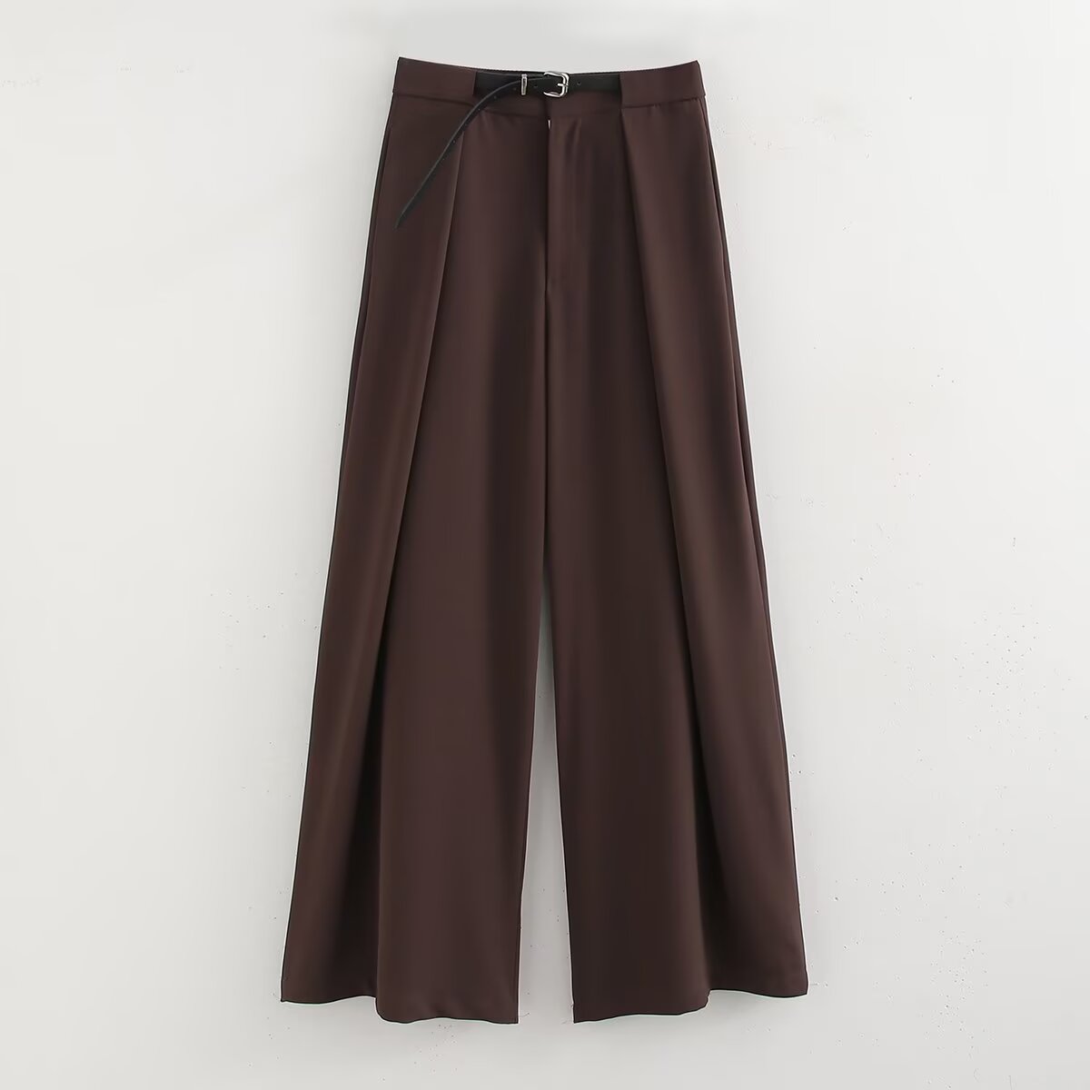 Fall Sets Women Clothing Side Slit Vest Wide Leg Pants