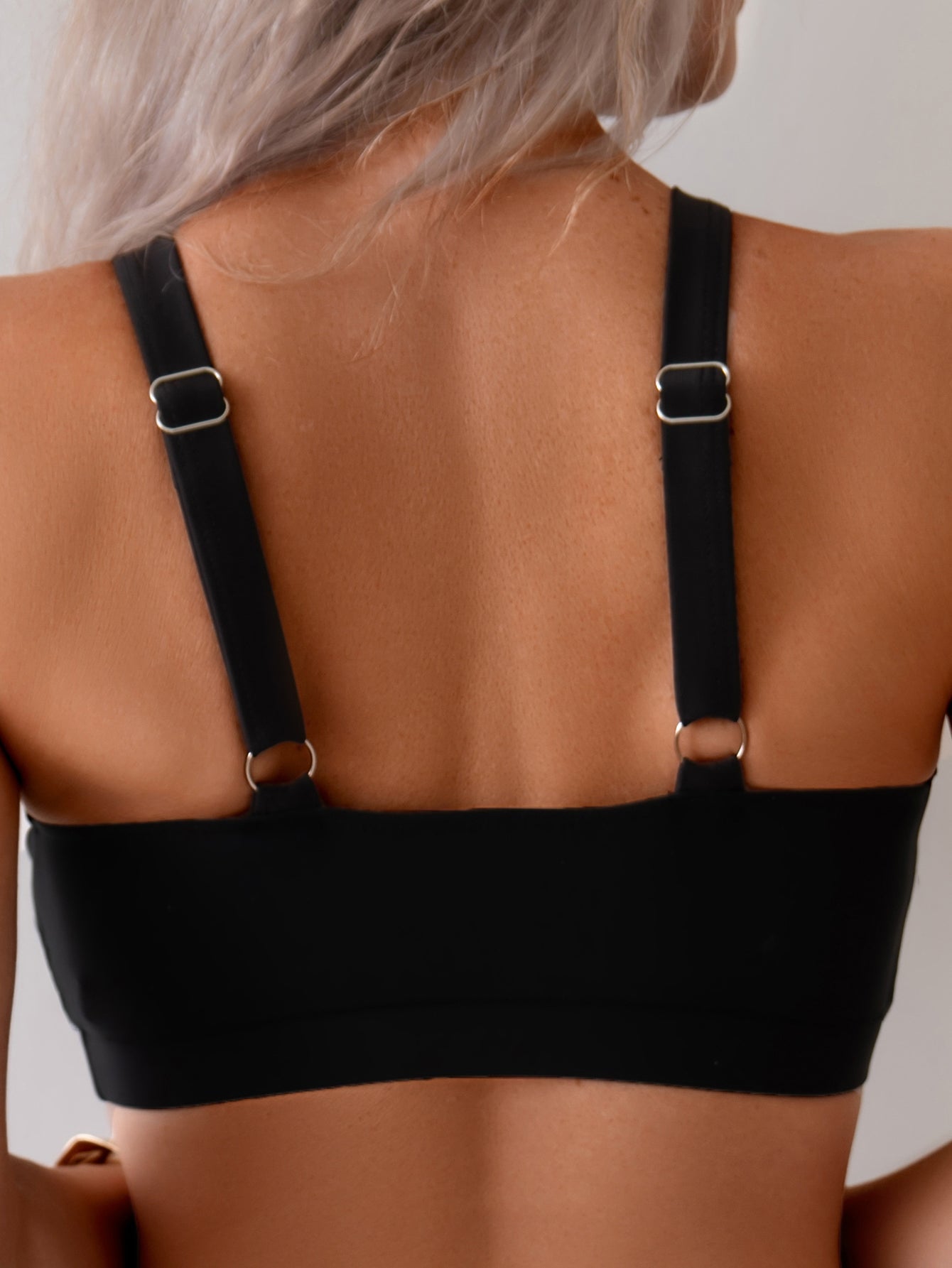 Two Pieces Solid Color Swimsuit Sports Competitive Women Swimwear