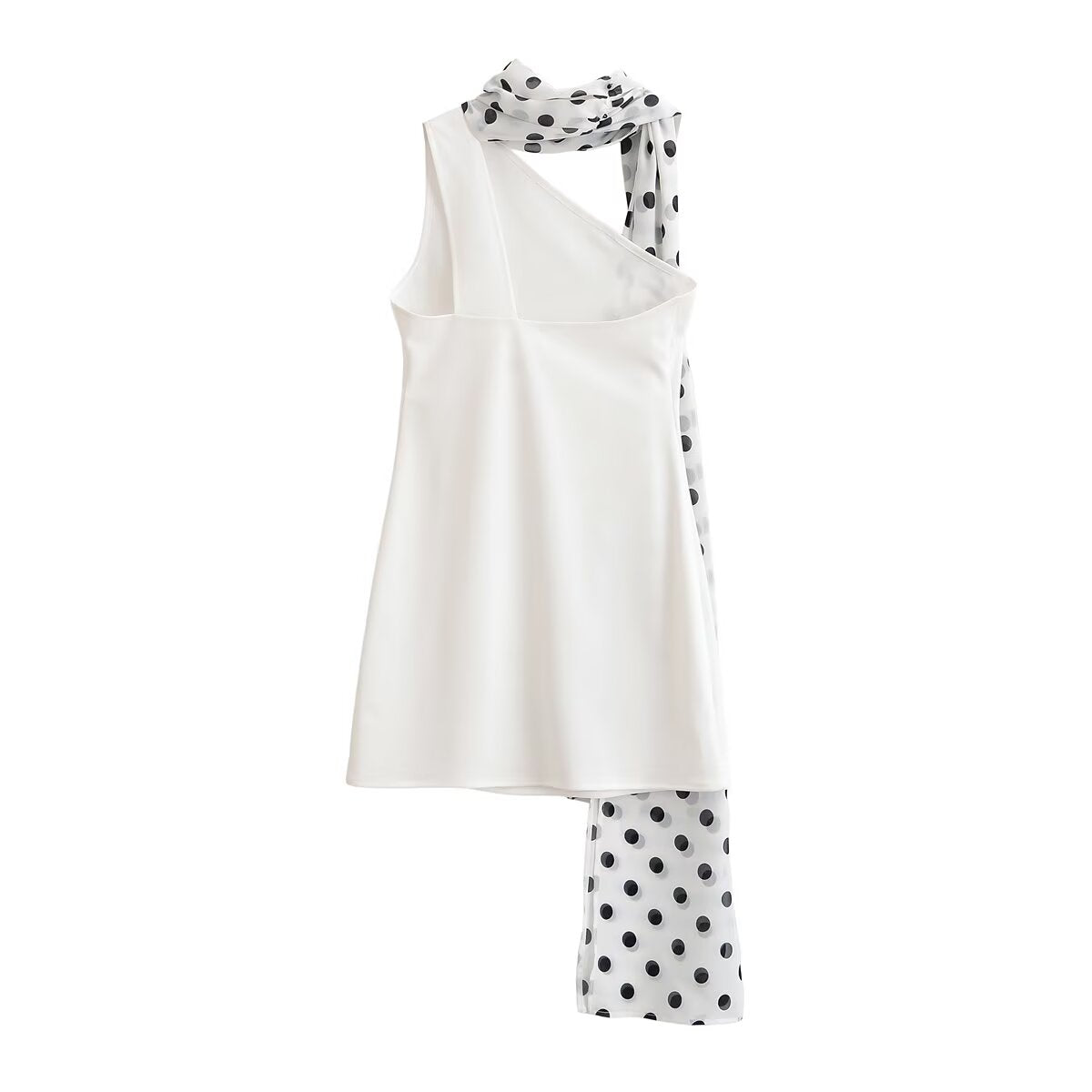 Women Clothing Summer Sexy Sexy Polka Dot Hanging Collar Dress