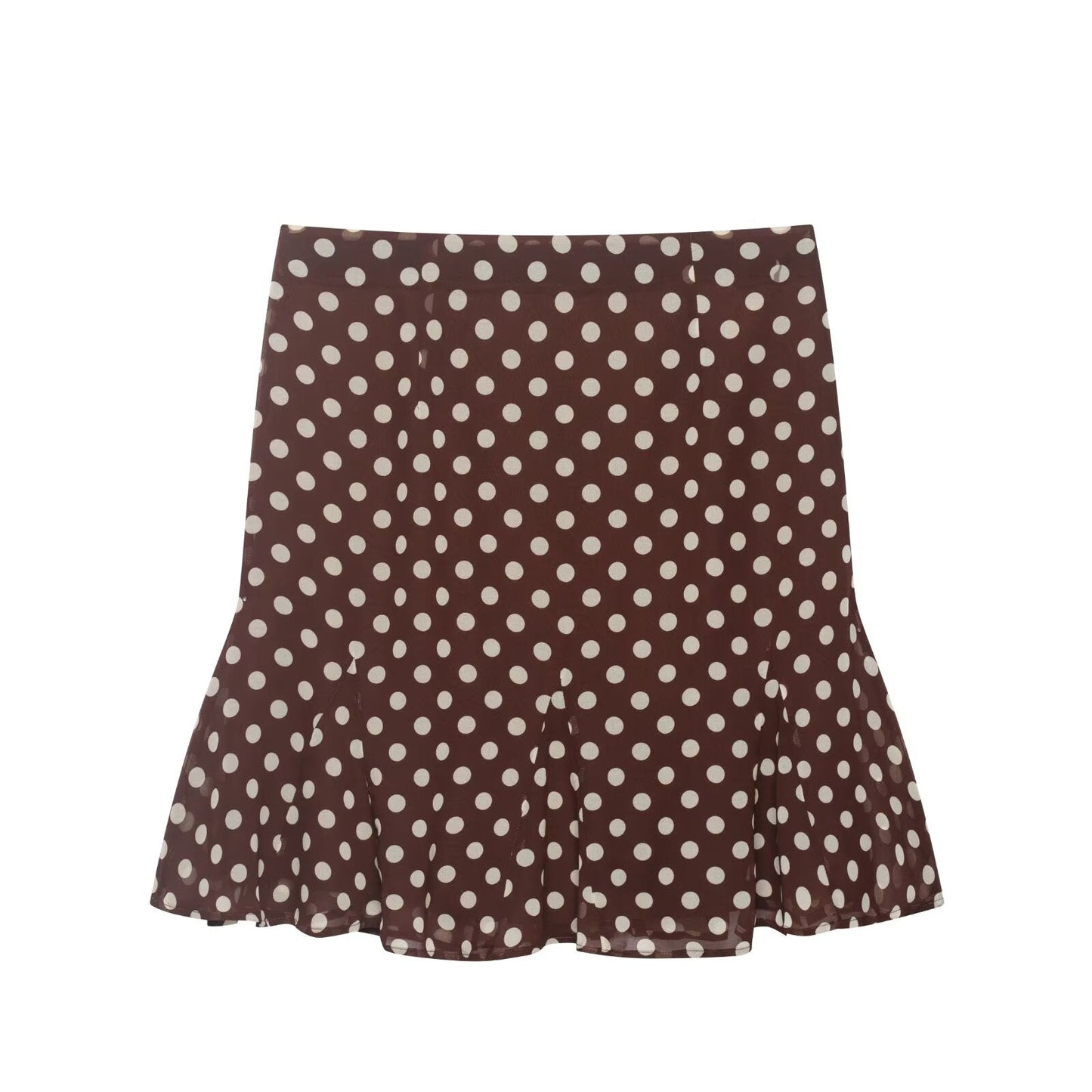 Women Clothing Summer Casual Lace Bow Polka Dot Skirt Women