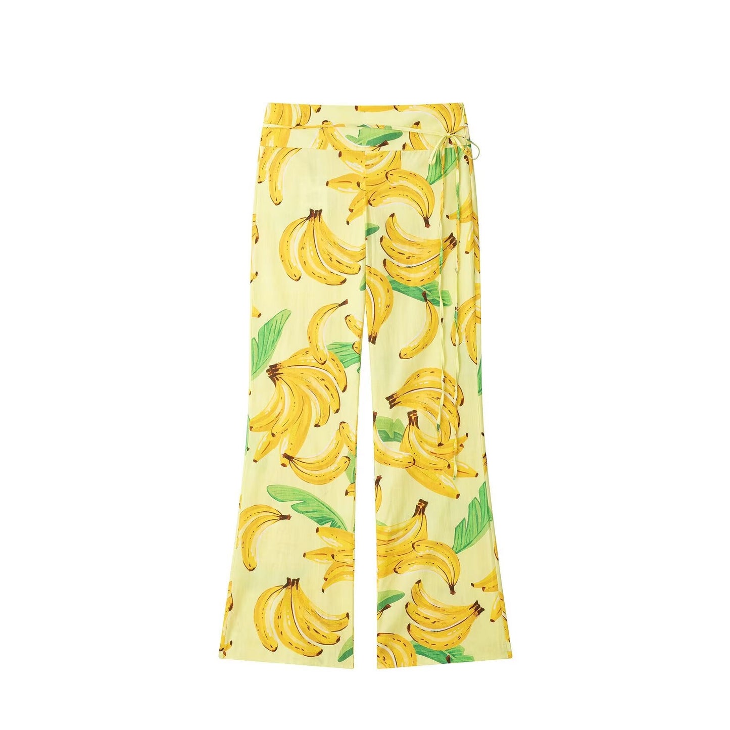 Summer Women Clothing Fruit Printed Short Coat Pants Two Piece Sets