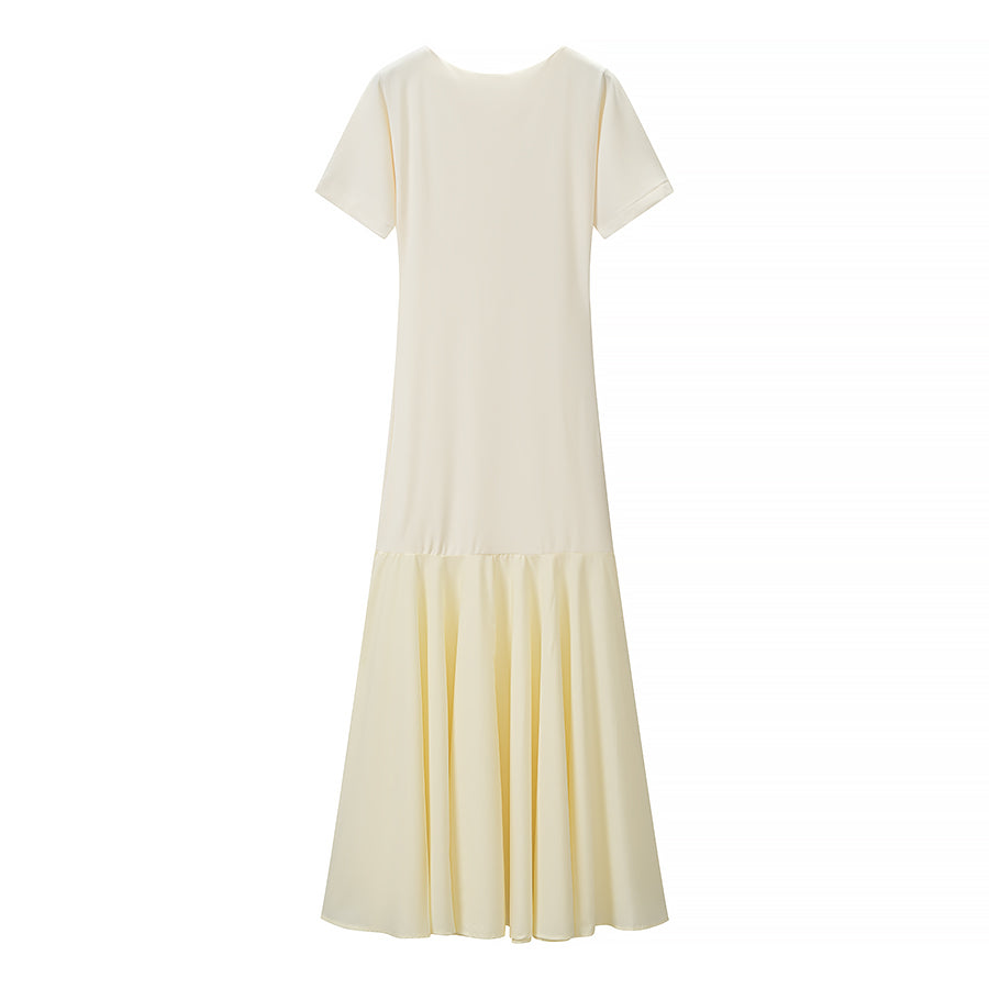 Women Clothing Summer Elegant Slim Flared Waist Dress