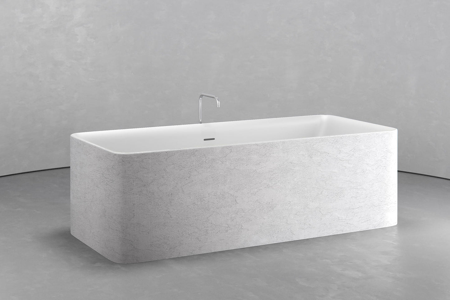 Freestanding Rectangular bathtub