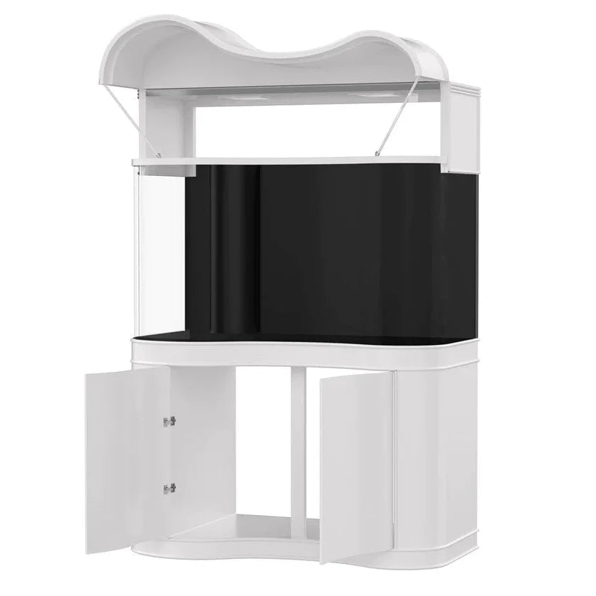 250g Wave Glass Reef-Ready Aquarium Set in Black