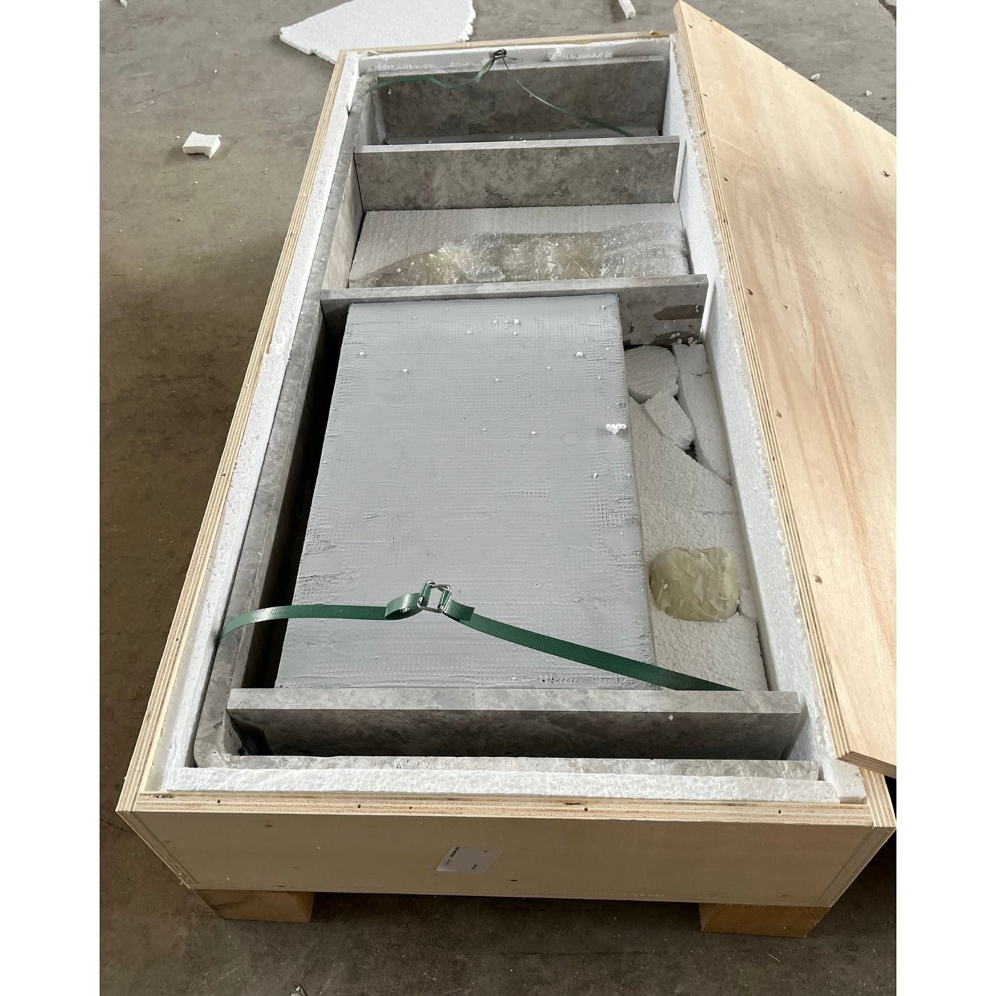 Tundra Grey Marble Handcrafted Vanity Sink - Luxury Bathroom