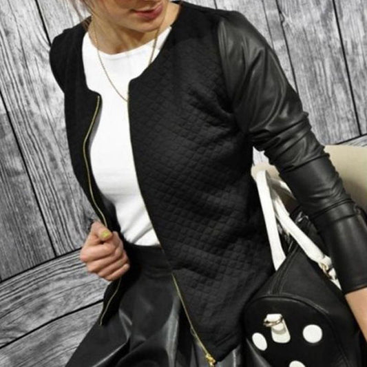 Women’s Plaid Patchwork Blazer