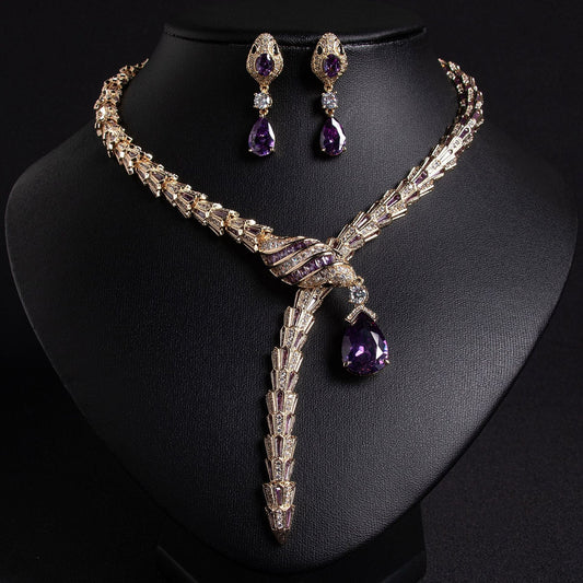 18k Gold Serpent Jewelry Set