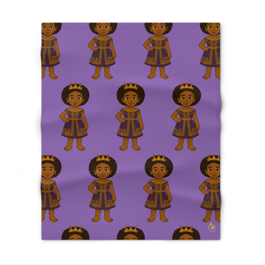 “Little Queen” Fleece Throw Blanket