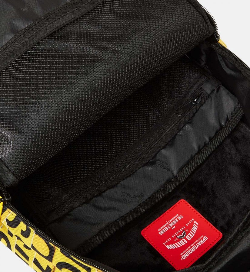 Sprayground No Trespassing Money Stashed DLXSR Backpack B5371