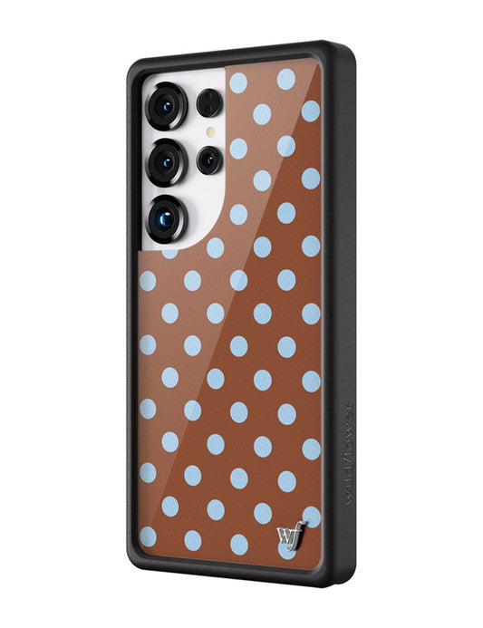Polka Dot | Brown and Blue Samsung Galaxy Case