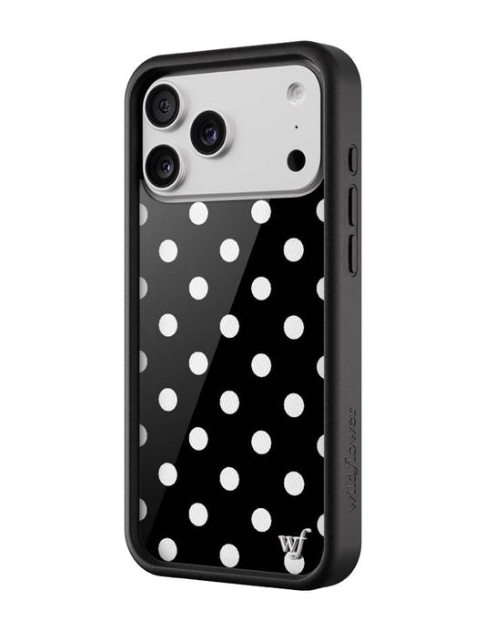 Polka Dot | Black and White iPhone Case