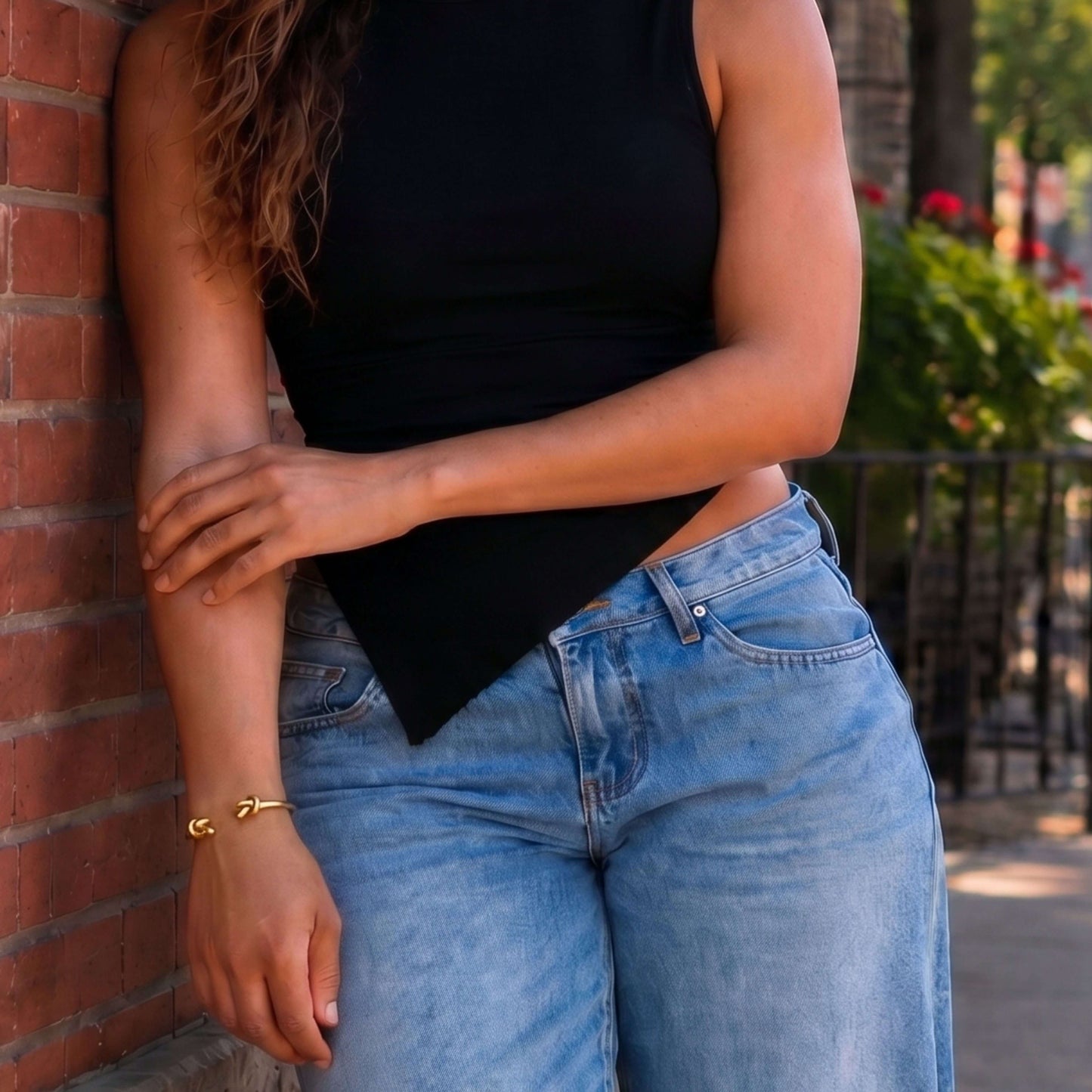 Double Knot Brass Cuff Bracelet | Mji