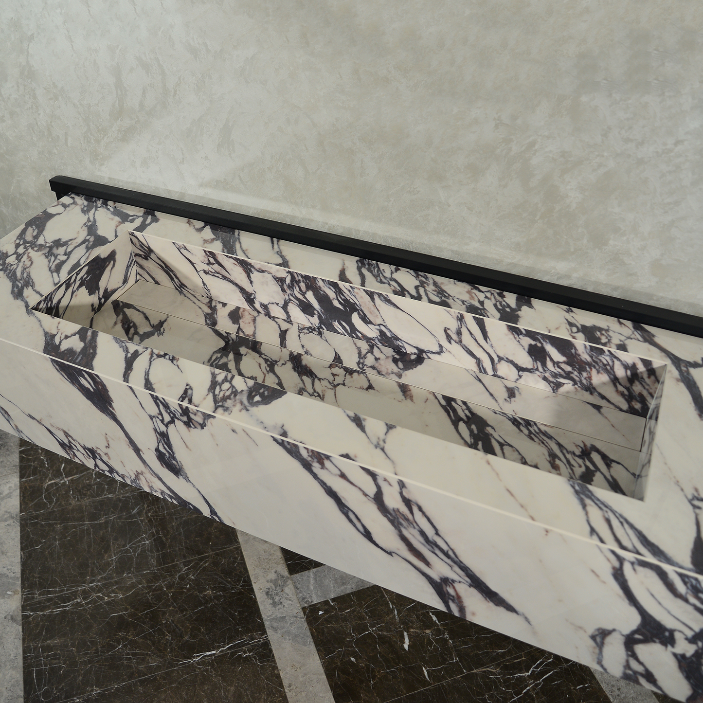 Engineered Porcelain Sink - Calacatta Viola Handcrafted Italian