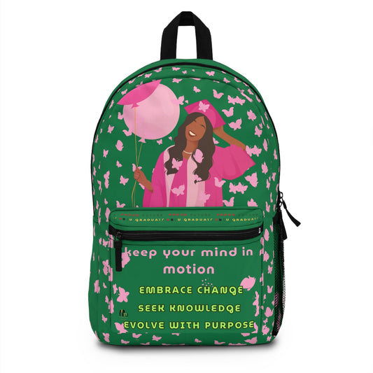 Young Gifted Black Proud Future HBCU Scholar Backpack for Girls