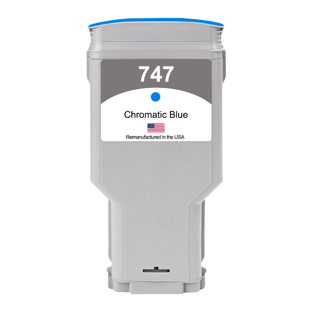 US Remanufactured for HP 747 300mL Chromatic Blue Ink Cartridge