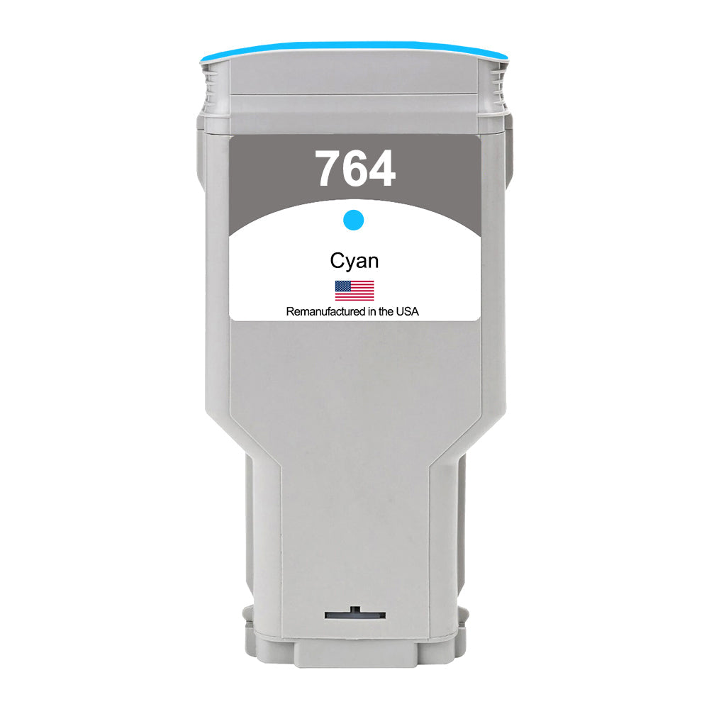 US Remanufactured for HP 764 300mL Cyan Ink Cartridge, C1Q13A