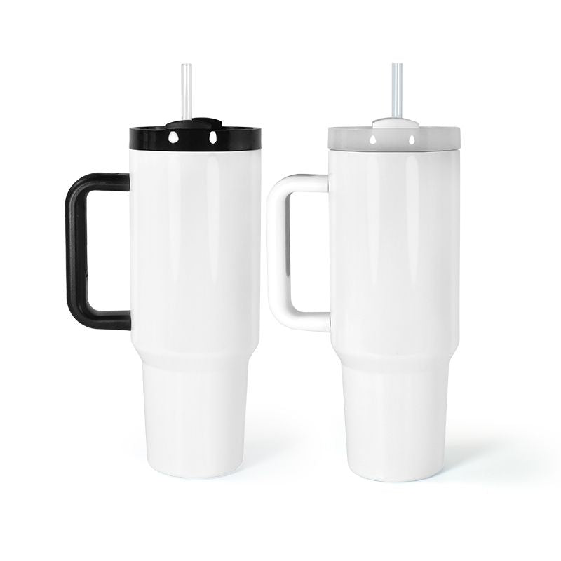 40oz Sublimation Blank Tumbler w/ Handle stainless steel