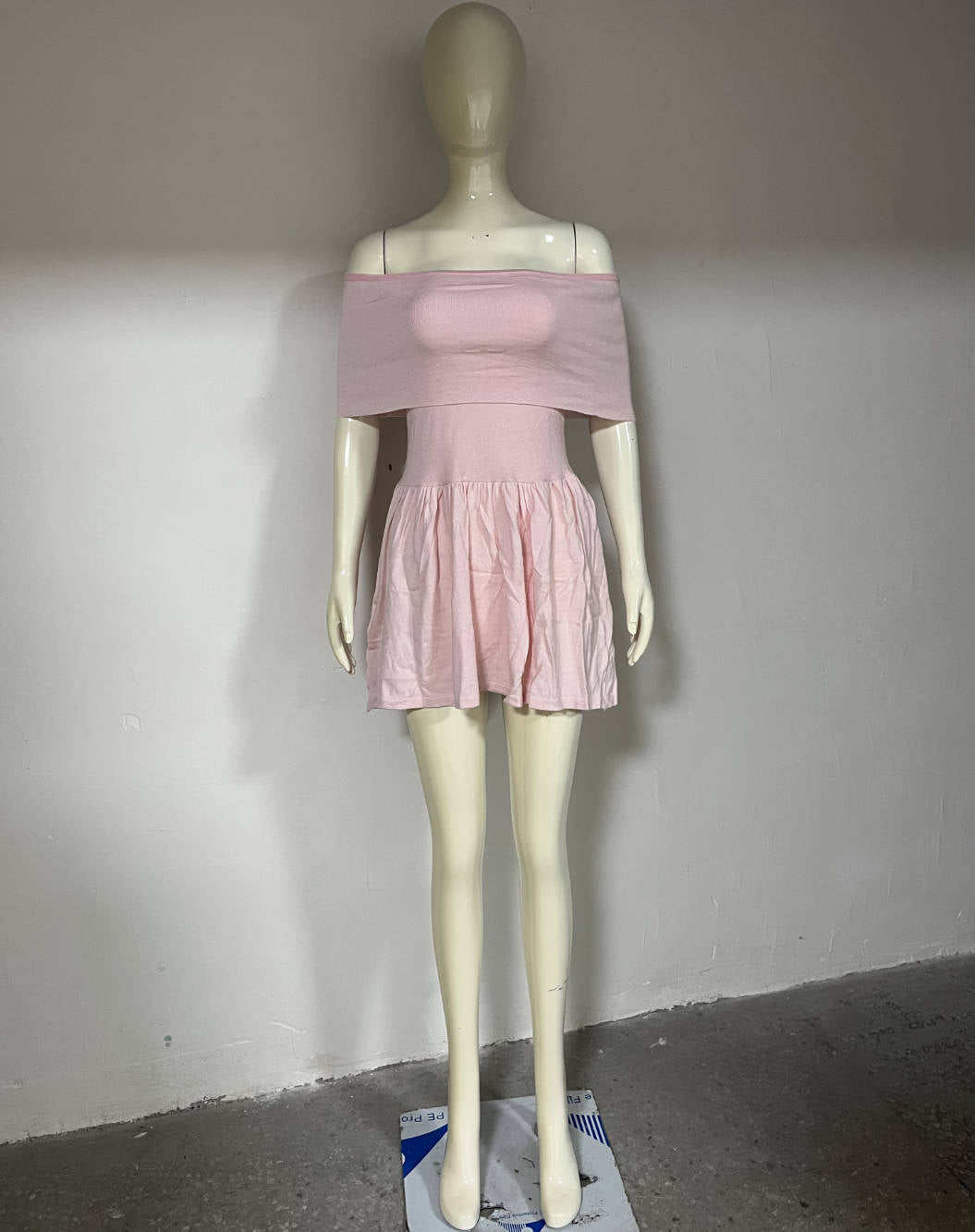 Knitted Off Neck Sexy Sweet Pettidress Short Dress Summer Women