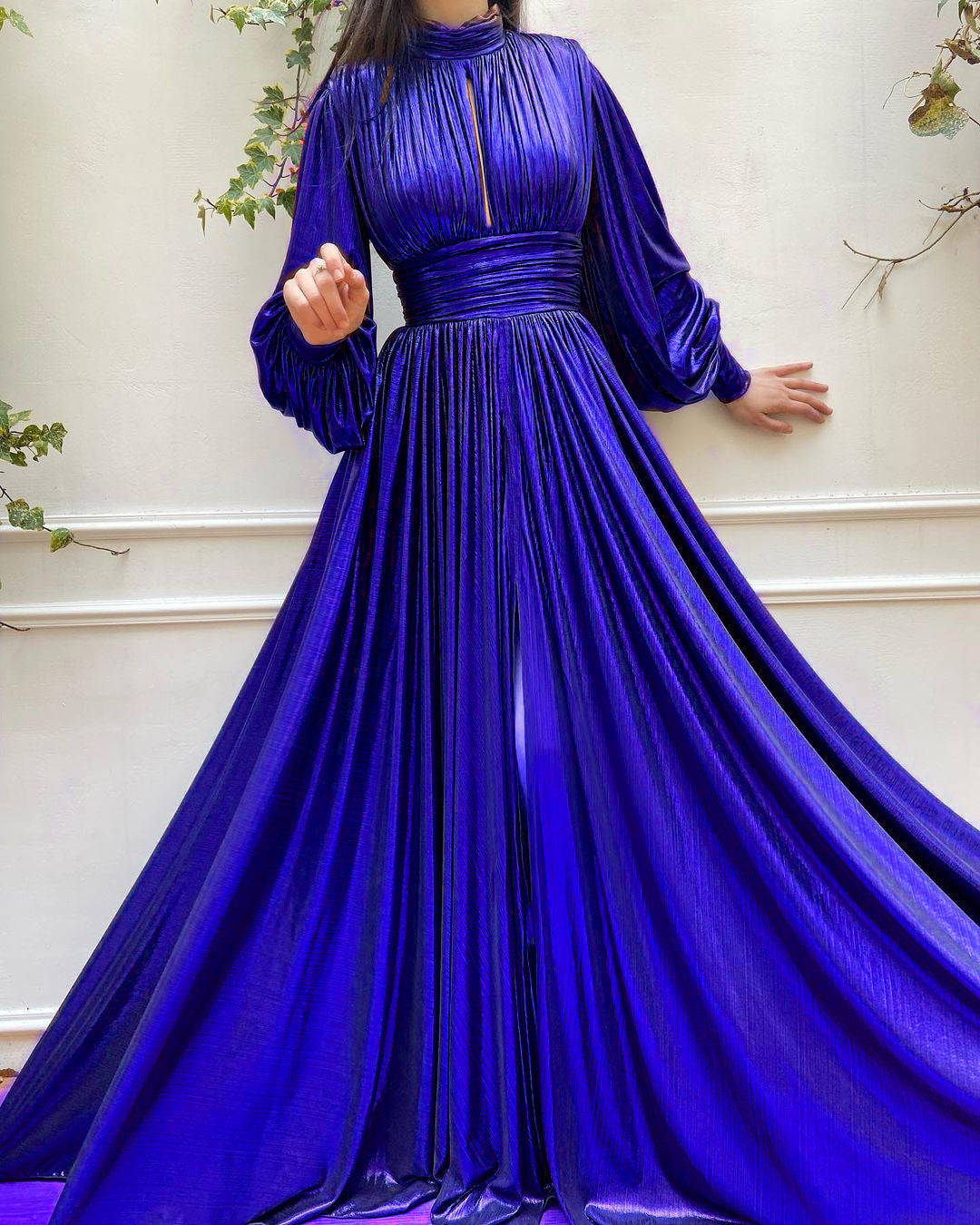 Spring Summer Popular Color Tight Waist Halter Large Swing Sexy Avocado Green Dress Maxi Dress for Women