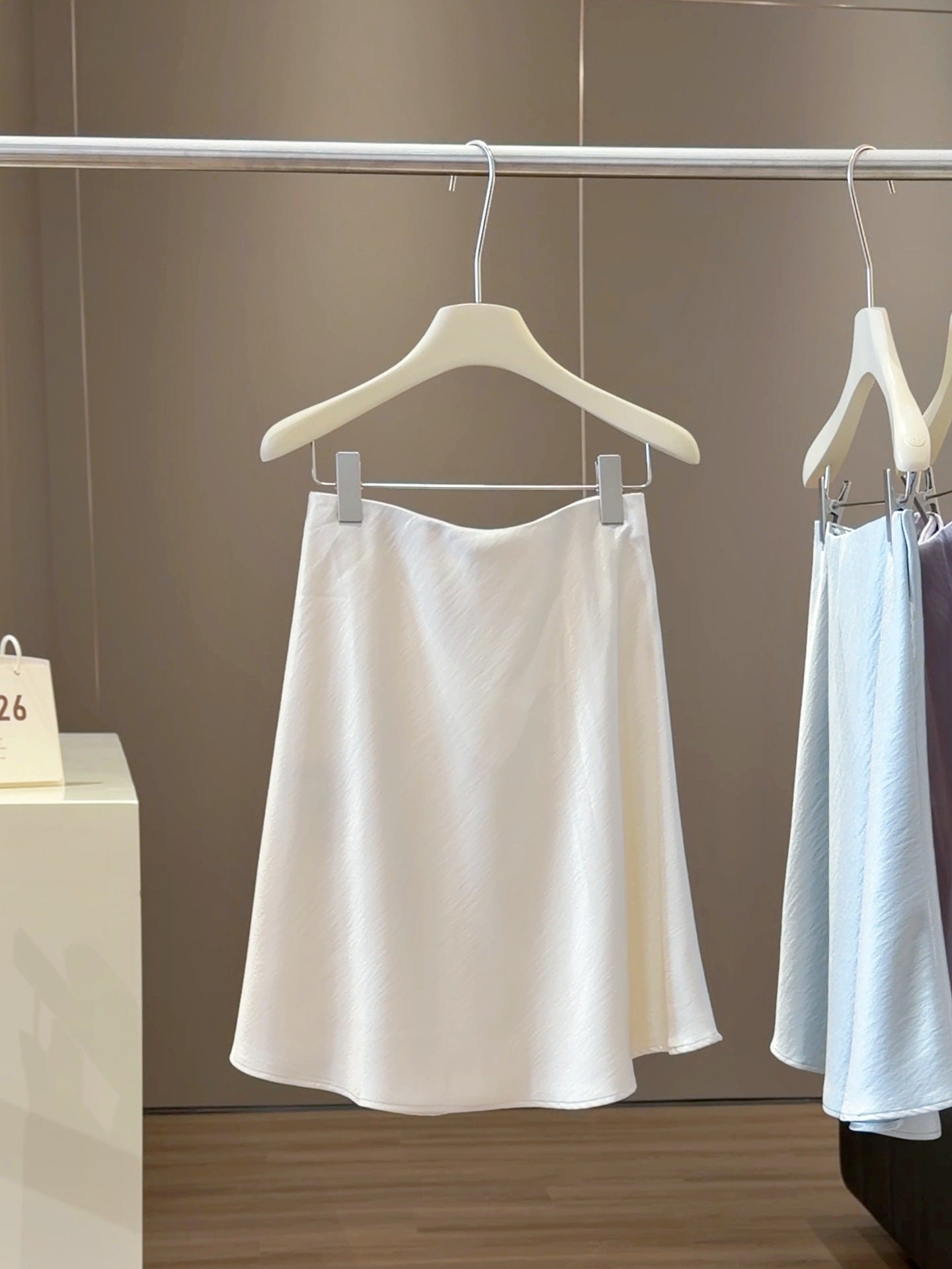 Graceful Satin Acetate Fishtail For Women Summer High Waisted Figure Flattering Draping A Line Sheath Short Skirt