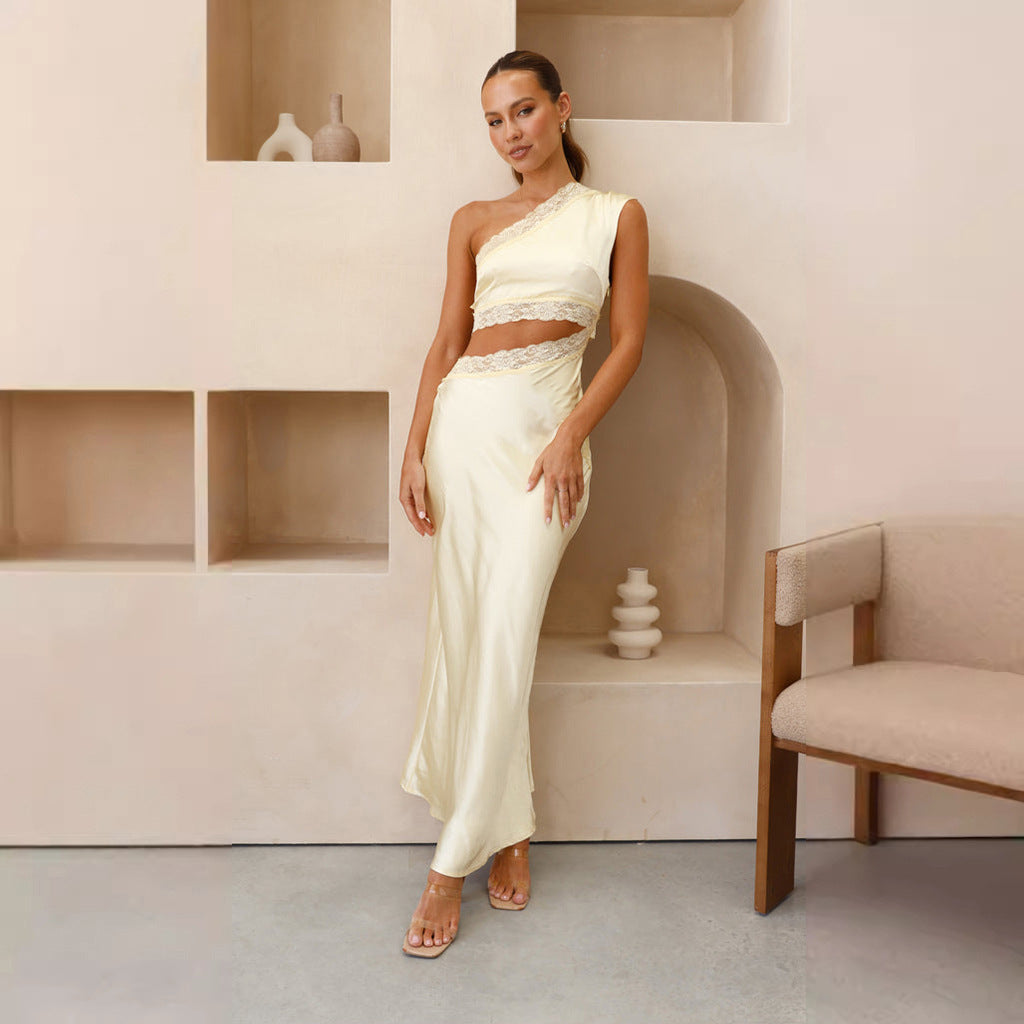 Summer Dress Women Sleeveless Dress Slim Fit Sexy Tube Top Strappy Midi Dress