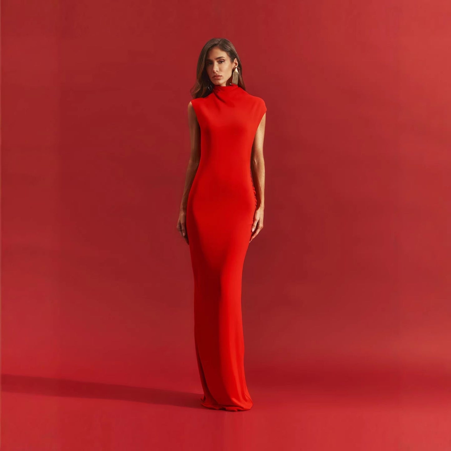 Dress Slim Fit Maxi Dress Wedding Cocktail Annual Meeting Hosting Ceremony Dress High End Vietnamese Niche