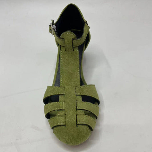 Women’s Suede Round Toe Shoes – Plus Size Breathable Casual Flats
