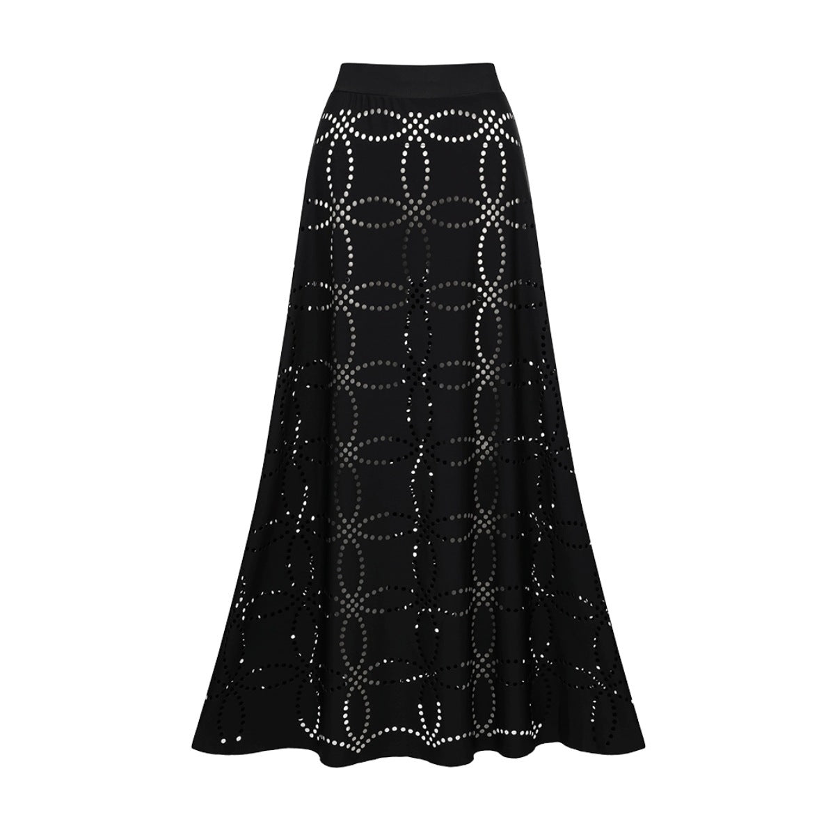Swimsuit Black High Grade Hollow Out Cutout out Sexy Swimsuit Women Maxi Skirt