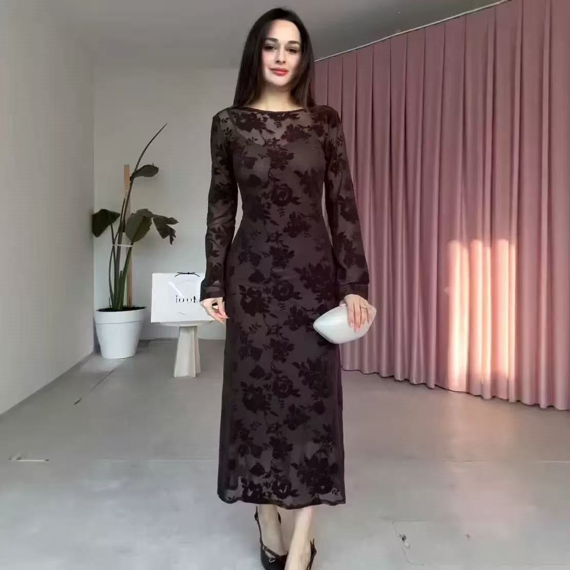 Summer Pleated Waist Tight Slimming Graceful Fashionable Elegant Tight Dress
