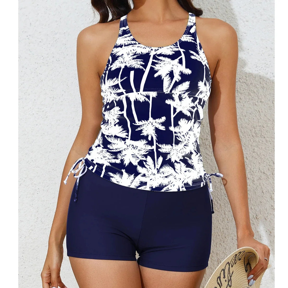 Sexy Print High Waist Tankini Sets 2026 Women Swimsuit Two Piece Swimwear Female Trunks Bathing Suits Brazilian Biquini Shorts