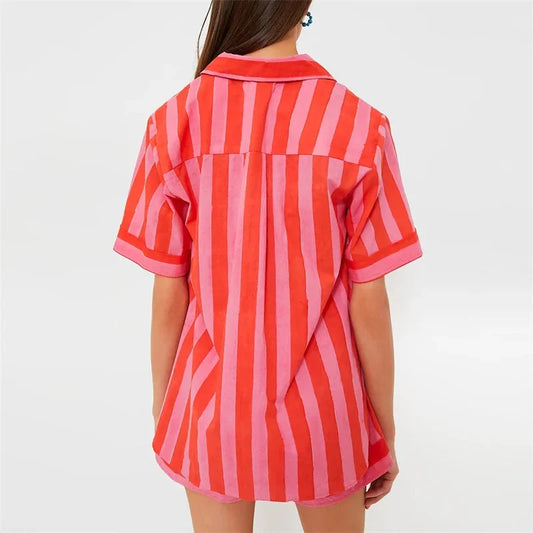 π Lamuusaa 2-Piece Striped Summer Set β 2000s Streetwear Revival