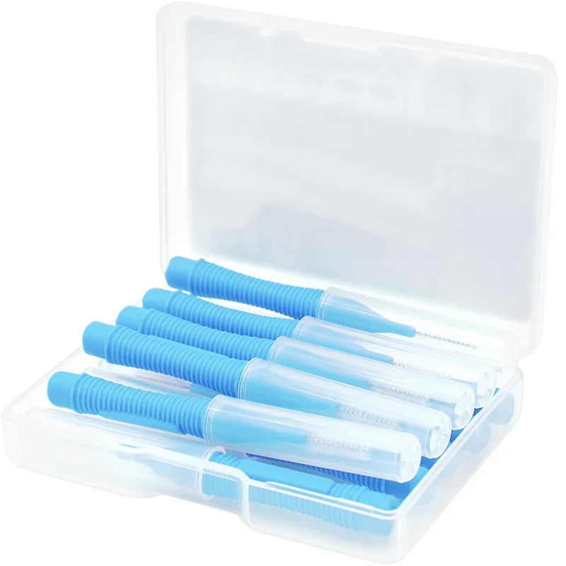 Oral Care Push-Pull Interdental Brushes Orthodontic Wire Toothbrush Imported Caliber 0.4-1.0mm 10pcs/box Brushes