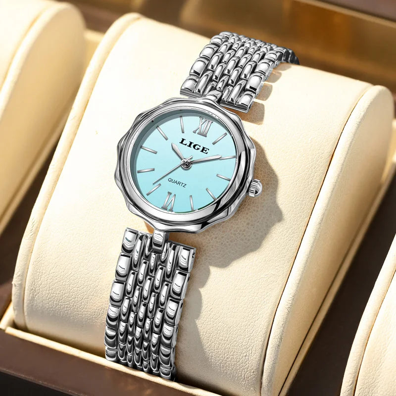 Women's Roman Dial Link Bracelet Quartz Watch
