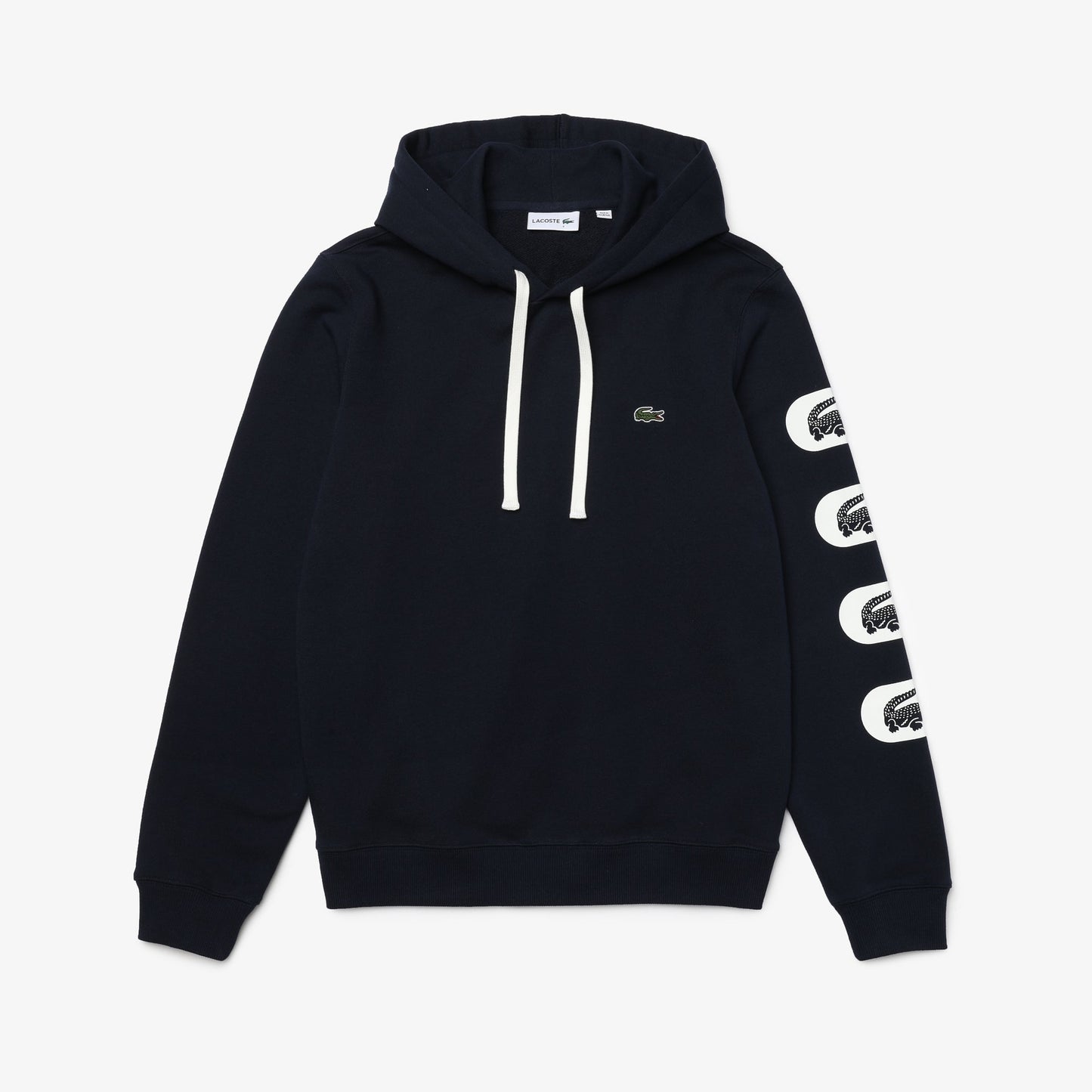 Lacoste Men’s Print Sleeve Fleece Hoodie