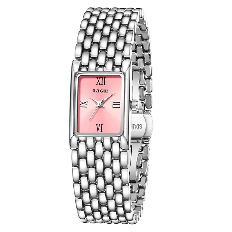 Women's Rectangular Roman Dial Bracelet Watch