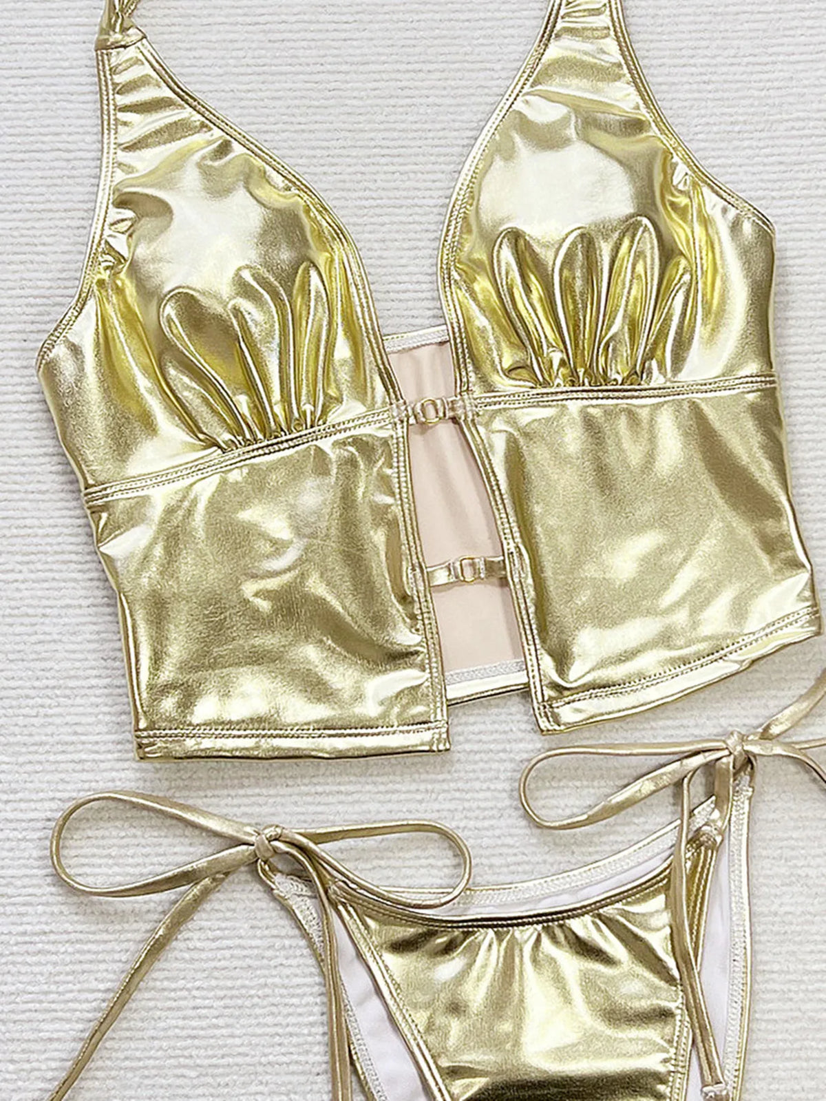 Halter Top Bikini Micro Bikinis Set 2026 Womens Swimsuit Sexy Female Thong Swimwear Bathing Suit Thong Biquini Swimming Suits