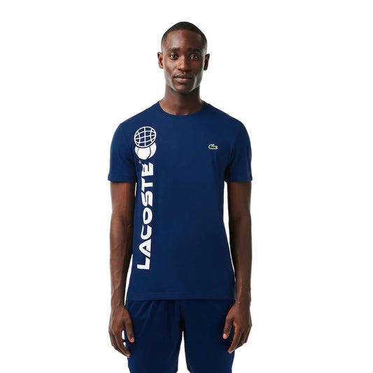 Lacoste Men's Short Sleeve Graphic Tennis Performance T-Shirt