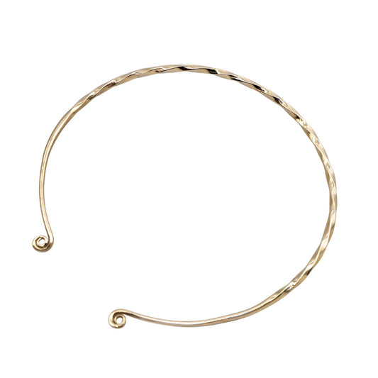 Open Collar Brass Choker Necklace for Women | Uzi