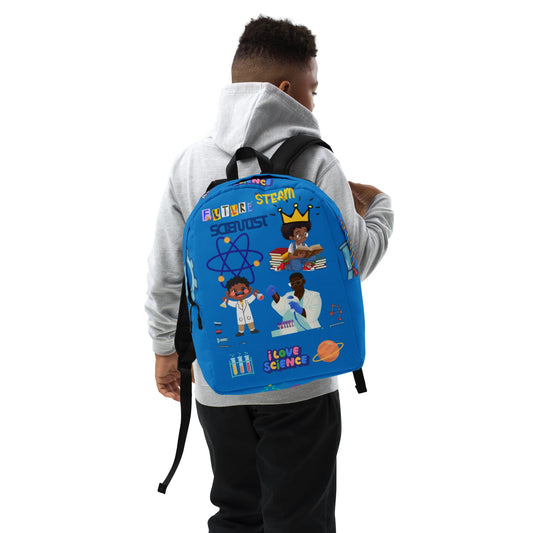 Young Gifted Black Future Scientist Backpack for Boys