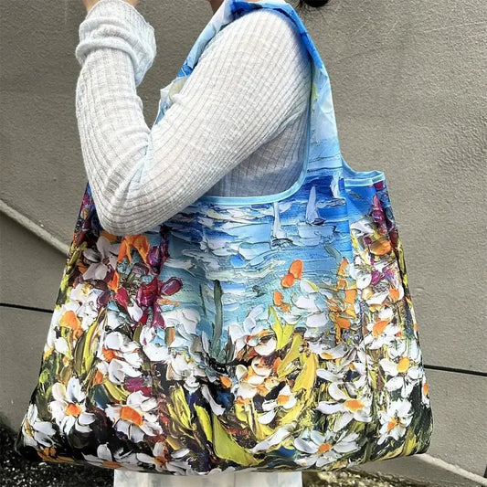 Big Pocket Nylon Grocery Grocery or Shopping Bag