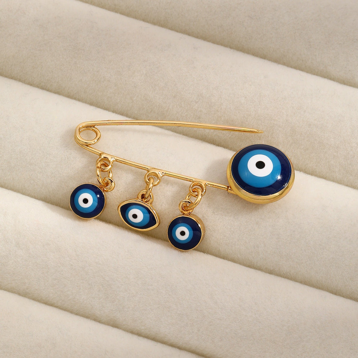 Evil Eye Hand Brooch Pin