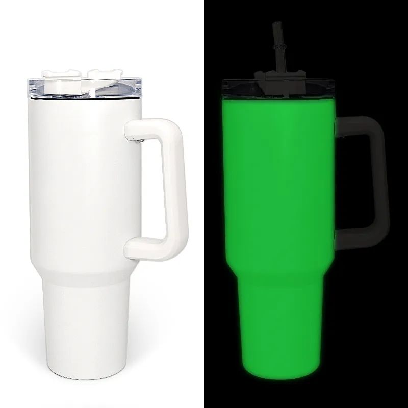 40oz Sublimation Glow in Dark Stainless Tumbler