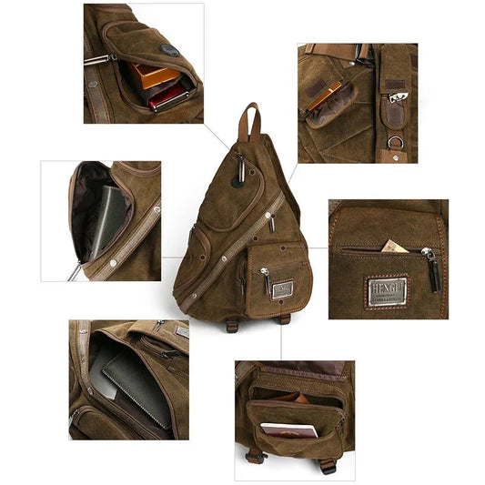 Ruil shoulder Retro Canvas bag