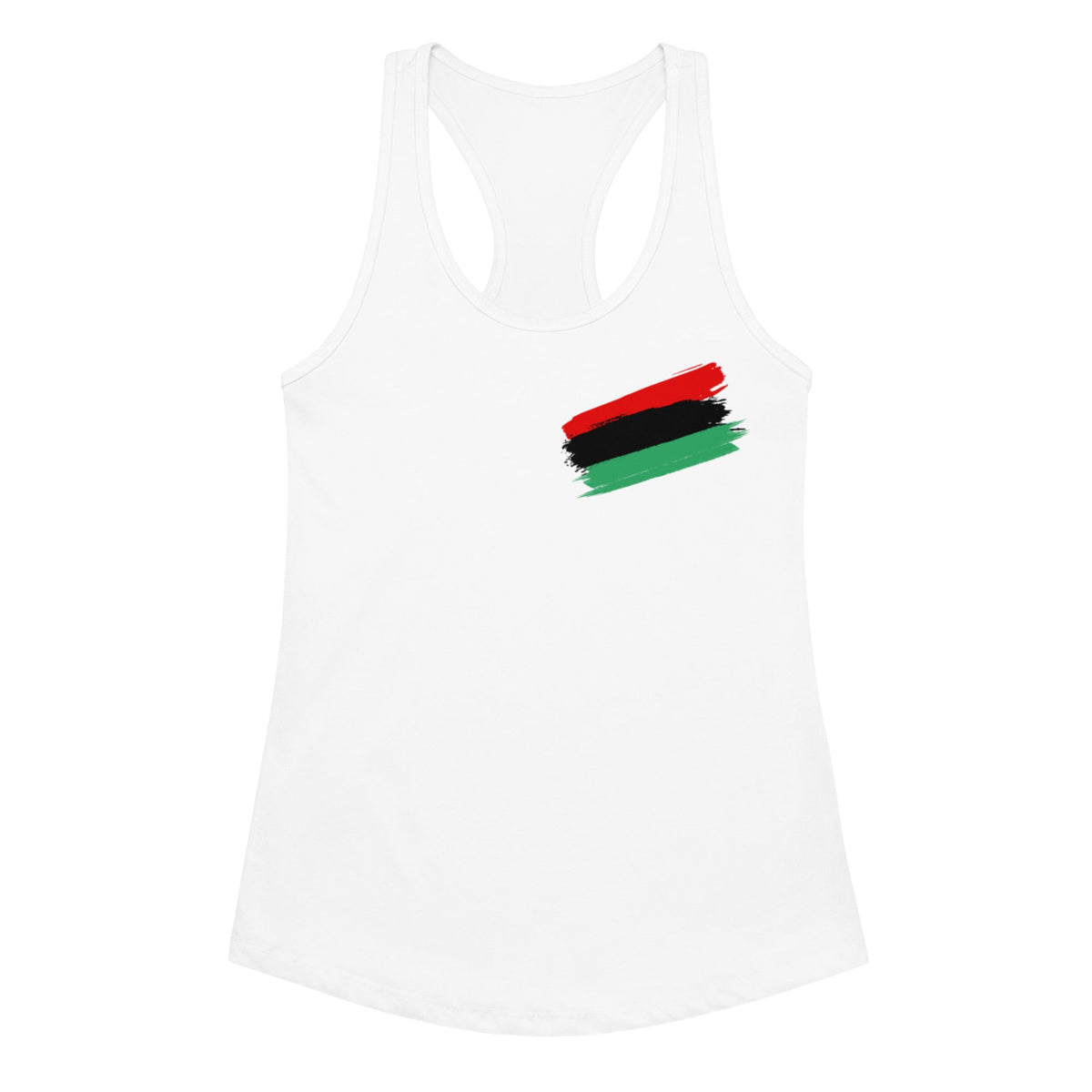 Pan African Women's Fitted Racerback Tank Top