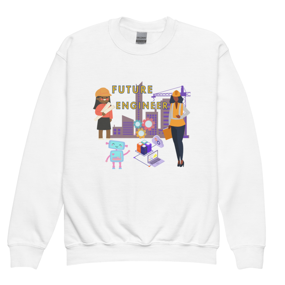 Youth Future Engineer Crewneck Sweater for Girls