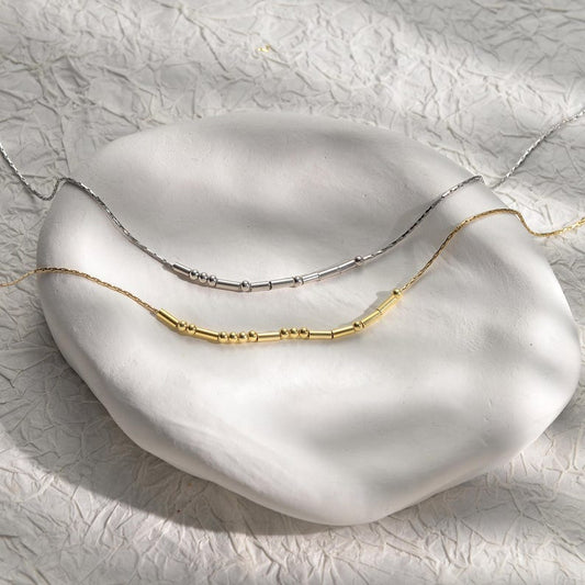 Morse Code Custom Name Necklace