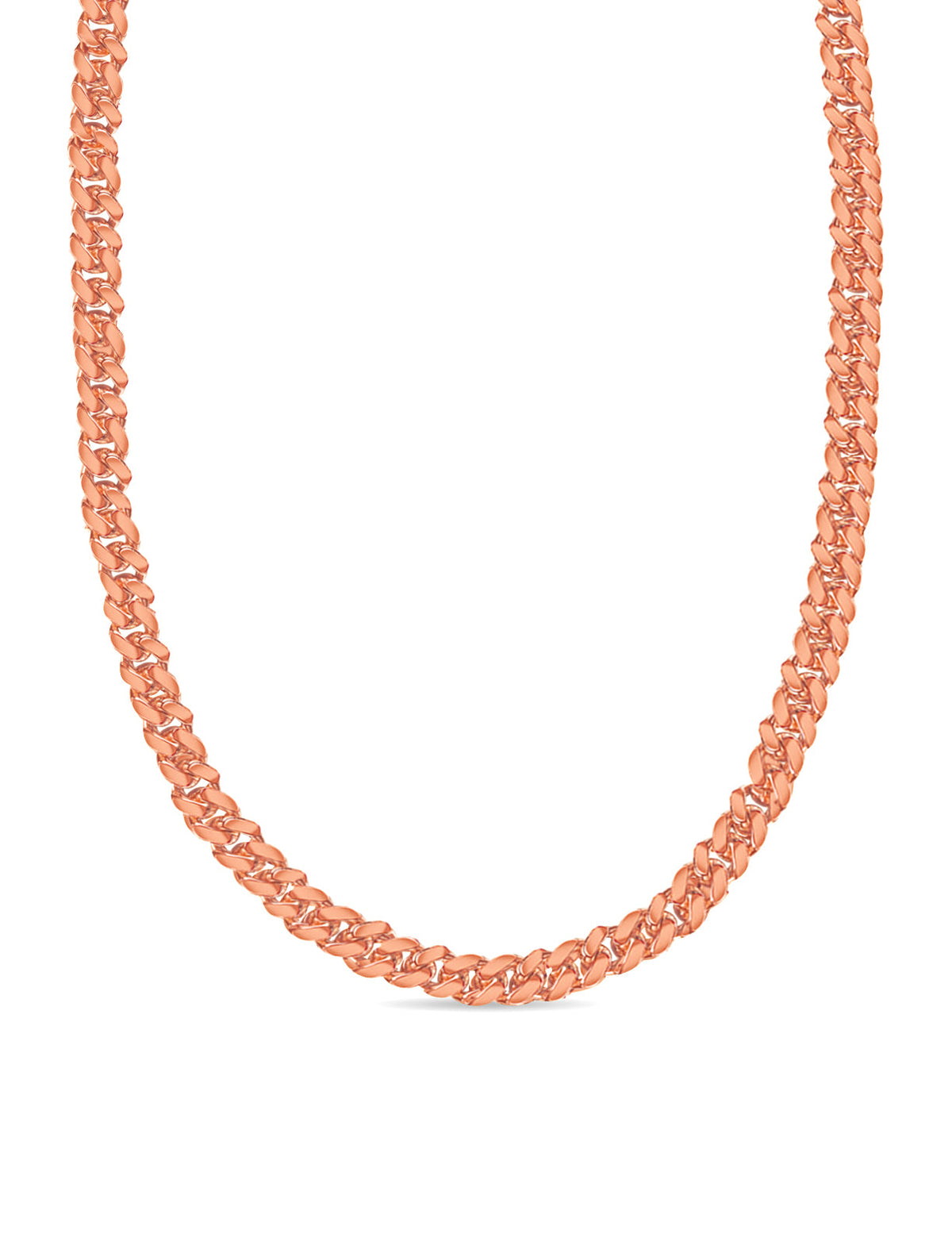 Miami Cuban Solid White/Yellow/Rose Gold Handmade Necklace , 12mm, 16-30 Inch